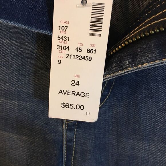 Avenue "Skinny" Blue Distressed Size Jeans Size 24A - Picture 14 of 15